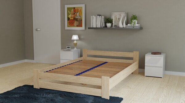 Somieră cu șipci 160x200 cm Supuesta 1 (stejar sonoma). Promo -15%. 1132489