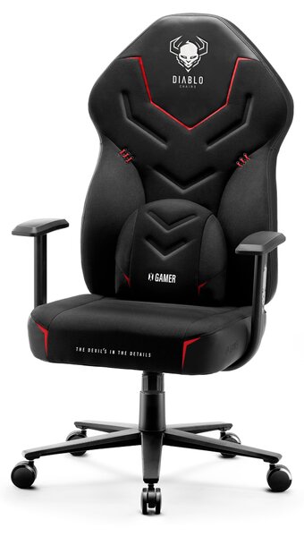 Scaun gaming din material Diablo X-Gamer: DARK OBSIDIAN