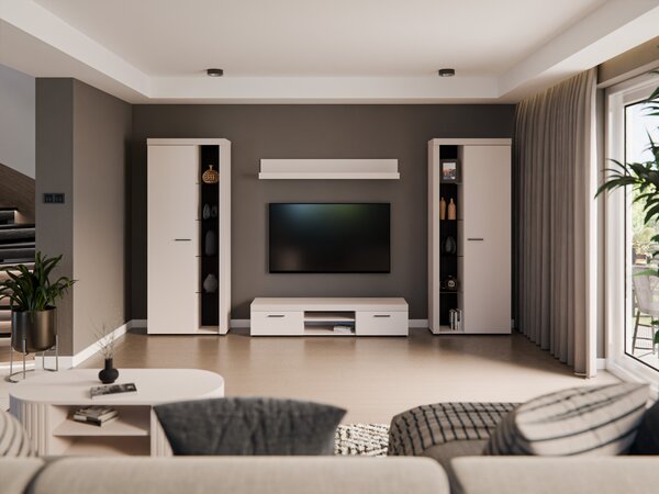 Mobilier pentru living Rudby XL (bej) (fără iluminat). 1138235