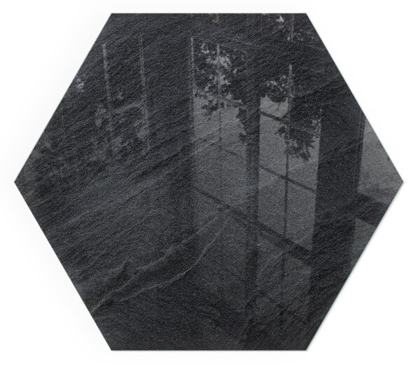 Sticlă hexagonală sub sobă Model de piatră naturală
