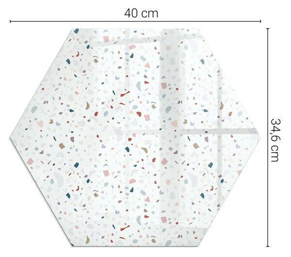 Sticlă hexagonală sub sobă Forme în miniatură