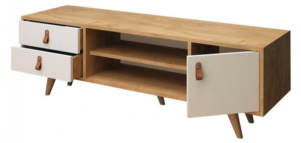 Ansamblu Comoda TV Lara Oak-Alb