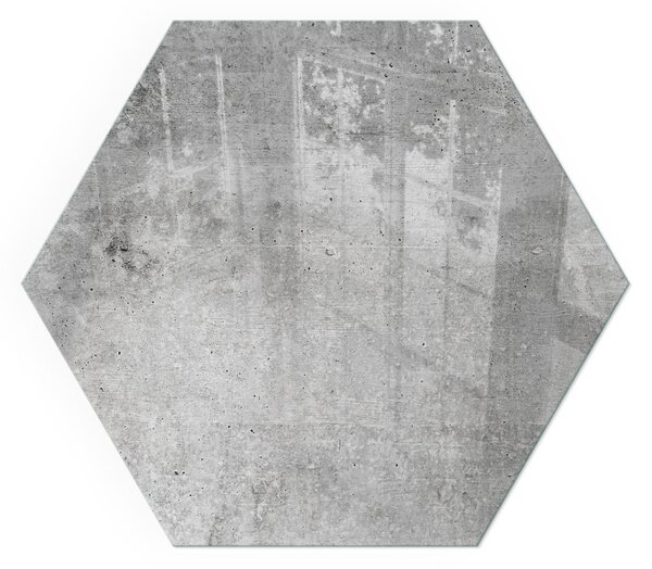 Sticlă hexagonală sub sobă Model de beton brut