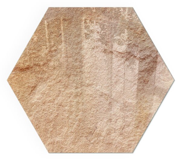 Sticlă hexagonală sub sobă Natura structurii din piatră