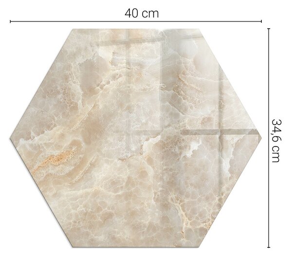 Sticlă hexagonală sub sobă Model de piatră inspirat din natură