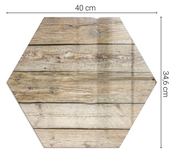 Sticlă hexagonală sub sobă Fibre de lemn într-un stil natural