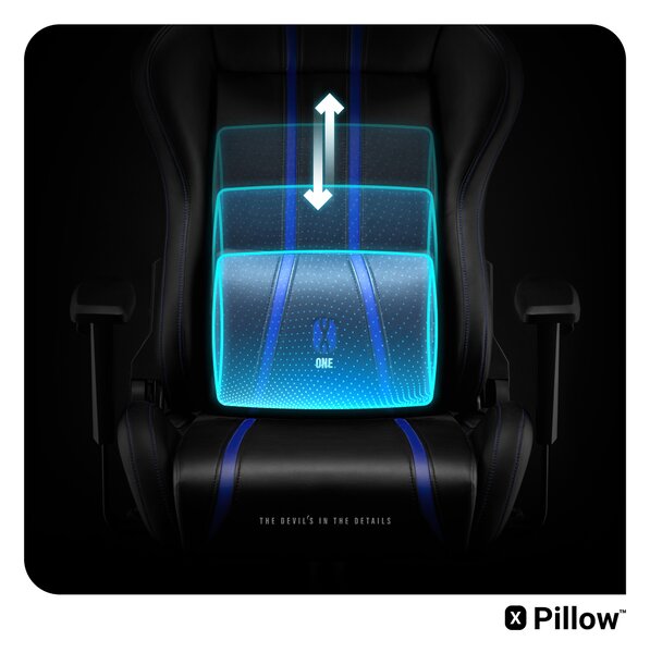 Scaun gaming Diablo X-One 2.0 Normal Size: negru-albastru