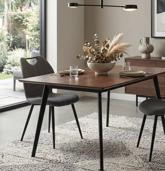 Scaun living din catifea si picioare metalice,Topmax