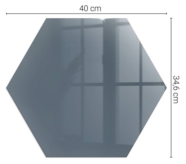 Sticlă hexagonală sub sobă Culoare: Albastru închis