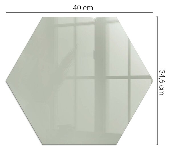 Sticlă hexagonală sub sobă Culoare Gri-verde