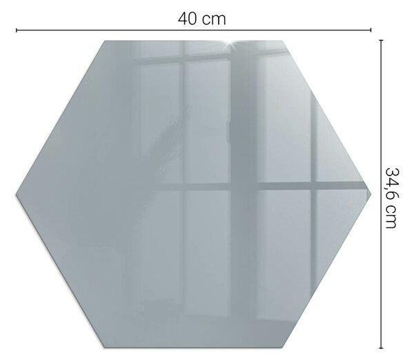 Sticlă hexagonală sub sobă Culoare Gri