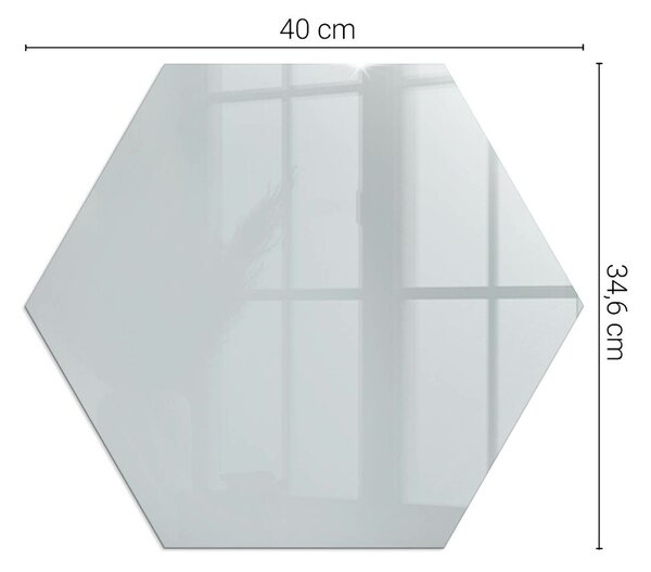 Placă de sticlă hexagonală șemineu Culoare Gri