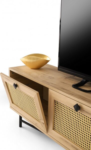 Comoda TV Hapsiyas180 Oak-Negru