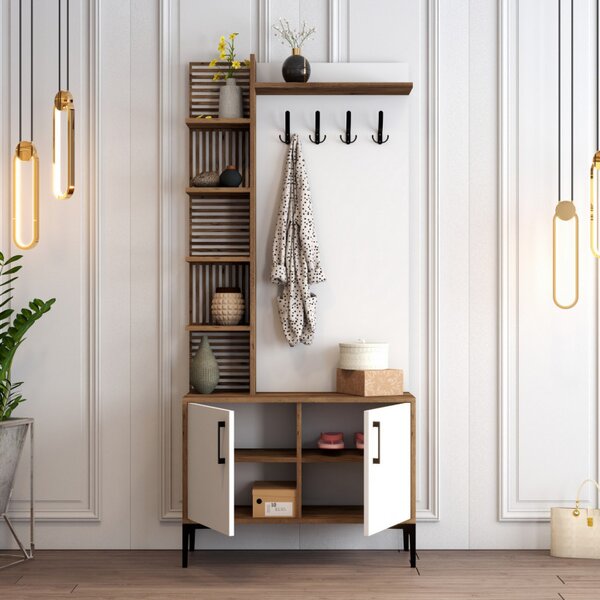 Cuier ViyanaD Walnut-Alb
