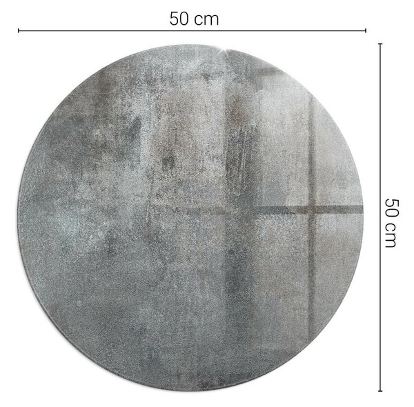 Placă rotundă din sticlă pentru șemineu Model de structură brută