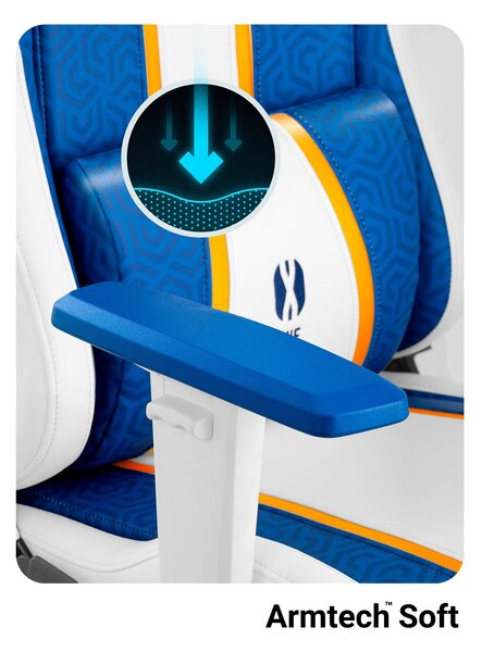 Scaun gaming Diablo X-One 2.0 Normal Size: Aqua Blue / albastru