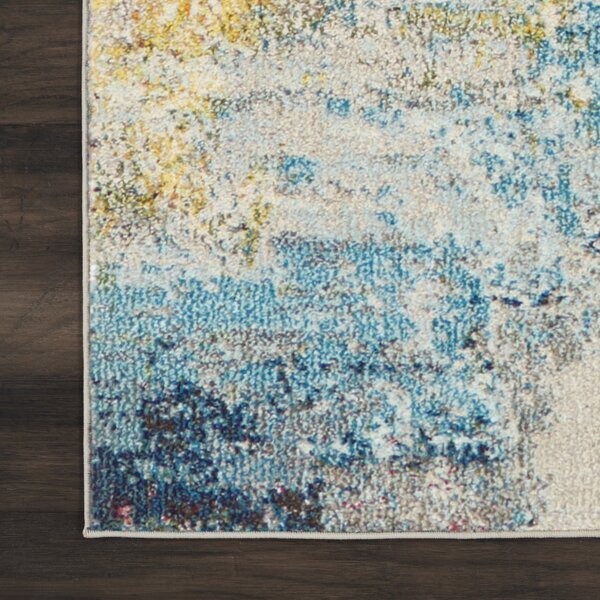 Covor Celestian CES02SL, Marime 91 x 152 cm, Multicolor, Inaltime Fir 12 mm, Antialergic, Polipropilena, Living, Dormitor, Sufragerie, Birou 91 x 152
