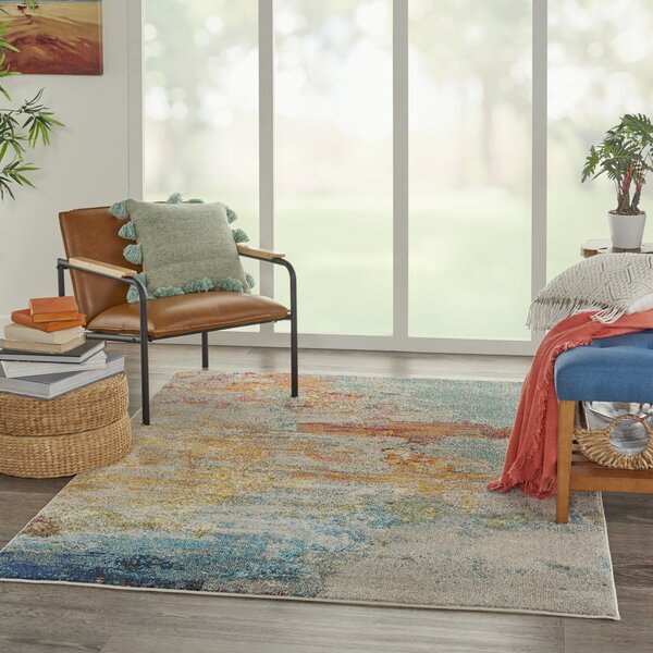 Covor Celestian CES02SL, Marime 91 x 152 cm, Multicolor, Inaltime Fir 12 mm, Antialergic, Polipropilena, Living, Dormitor, Sufragerie, Birou 91 x 152