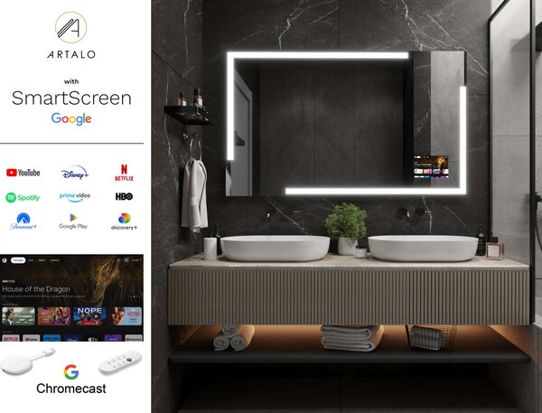 Oglindă LED cu iluminare M23 premium