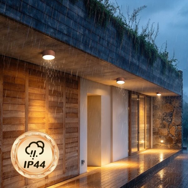 BRILAGI - Plafonieră LED pentru exterior FORIS LED/14W/230V, diametru 12 cm, bronz, IP44