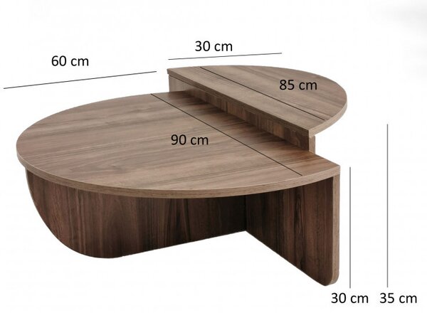 Masuta de Cafea Podium Walnut