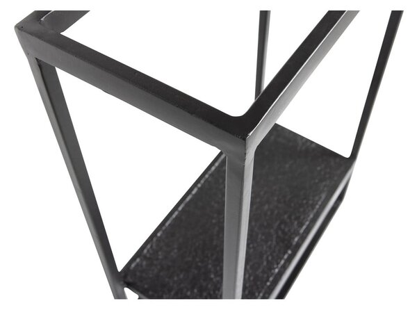 Raft negru din metal Febe – WOOOD
