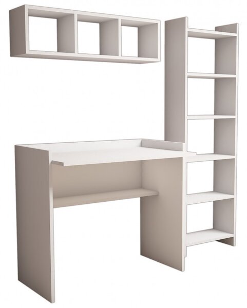 Set Birou si Biblioteca Matilda Alb