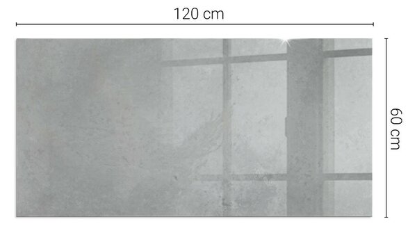Placă dreptunghiulară din sticlă pentru șemineu Structură de beton cu efect