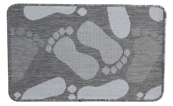 Covor Pentru Usa Intrare, Flex 19614-111, Antiderapant, Maro Bej, 50x80 cm