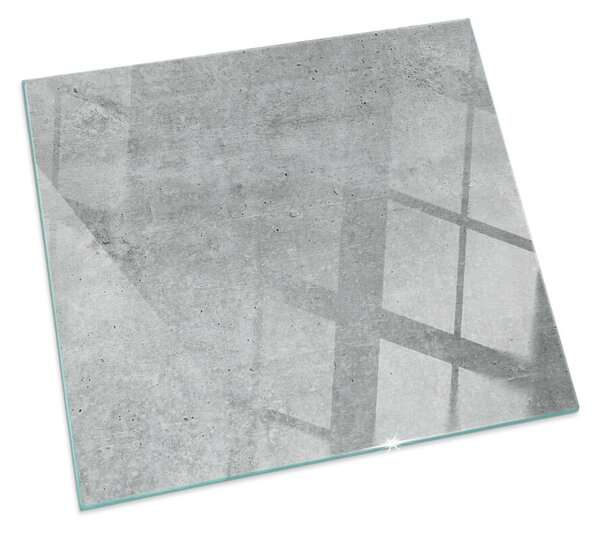 Sticlă dreptunghiulară sub sobă Model de beton brut