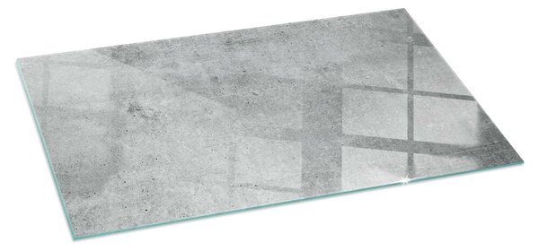 Sticlă dreptunghiulară sub sobă Model de beton brut
