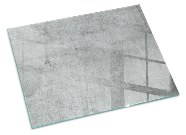 Sticlă dreptunghiulară sub sobă Model de beton brut
