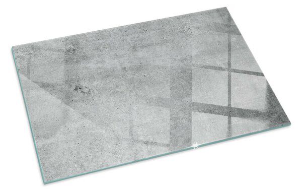 Sticlă dreptunghiulară sub sobă Model de beton brut