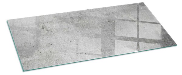 Sticlă dreptunghiulară sub sobă Model de beton brut