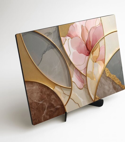 DUBLEZ | Tablou modern art deco - Frumusețe în marmură | Imprimare UV premium