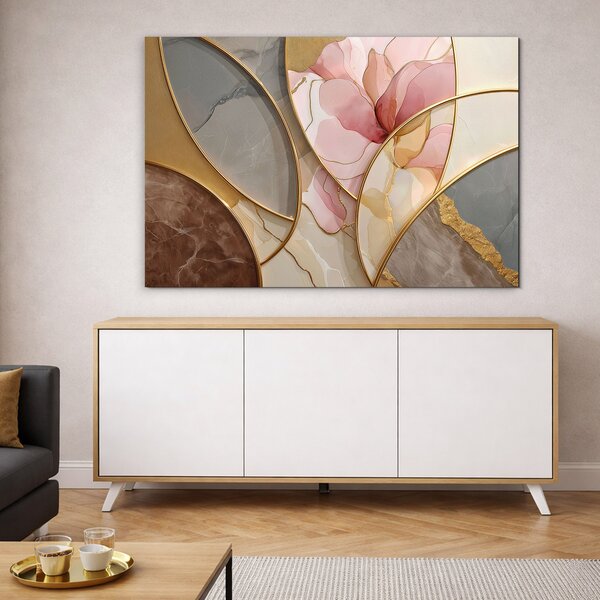 DUBLEZ | Tablou modern art deco - Frumusețe în marmură | Imprimare UV premium