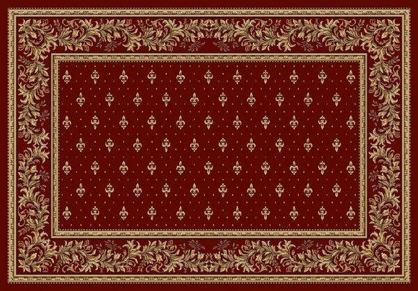 Covor Lotos, Model Bisericesc, 15066, Rosu, Diverse Dimensiuni, 1800 gr mp