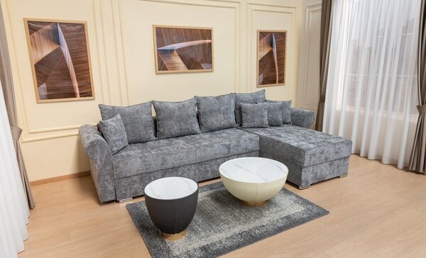 Colțar Extensibil Elsa XXL Bonell Gri - Kim 15 Interschimbabil