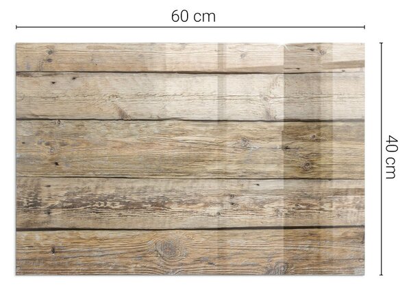 Placă de sticlă dreptunghiulară șemineu Plăci în stil natural