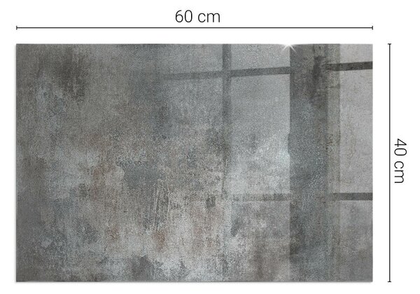 Placă dreptunghiulară din sticlă pentru șemineu Model de structură brută