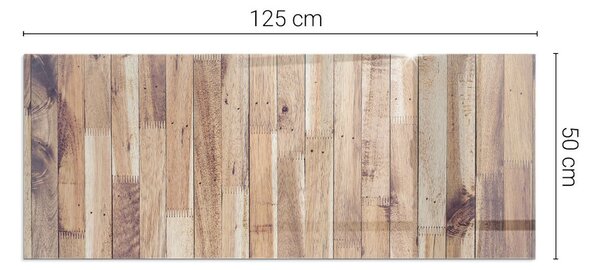 Sticlă dreptunghiulară sub sobă Model din lemn într-un aranjament geometric