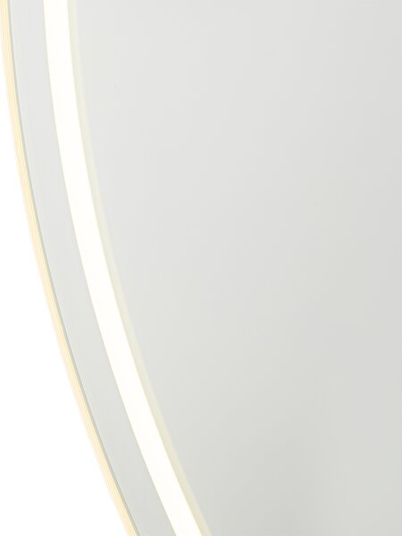 Oglinză modernă de baie 80 cm cu LED și dimmer tactil - Sebas