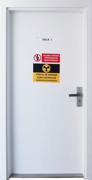 Usa antiradiatii HDF placata cu PLUMB - ROENTGEN CPL 0.2 Alb - 1 canat