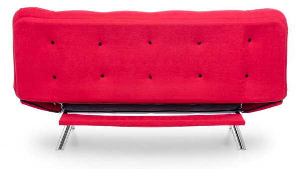 Canapea Extensibila, 3 Locuri Misa Sofabed Rosu
