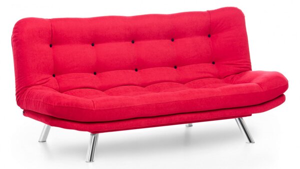 Canapea Extensibila, 3 Locuri Misa Sofabed Rosu