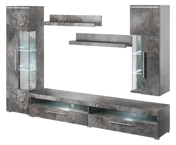Mobilier living Indiko Typ 10 (schiefer) (cu iluminat). Promo -16%. 1108212