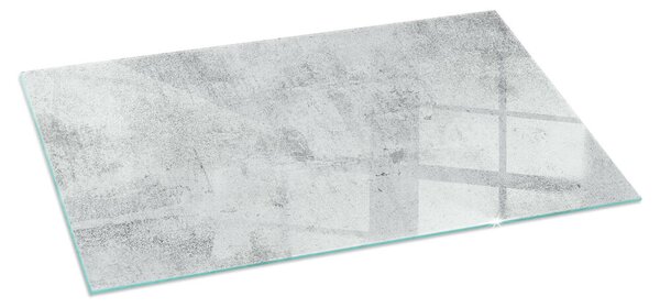 Sticlă dreptunghiulară sub sobă Textură de beton într-un stil brut