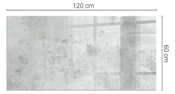 Sticlă dreptunghiulară sub sobă Textură de beton într-un stil brut