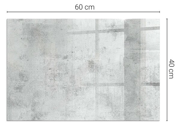 Sticlă dreptunghiulară sub sobă Textură de beton într-un stil brut