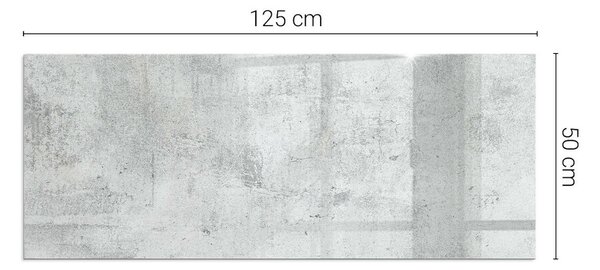 Sticlă dreptunghiulară sub sobă Textură de beton într-un stil brut